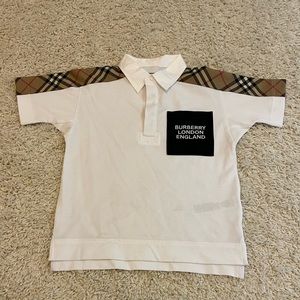 Worn Once Kids Burberry Button Up Size 8